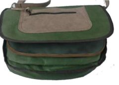 Morral trufero fabricado en lona y serraje 1